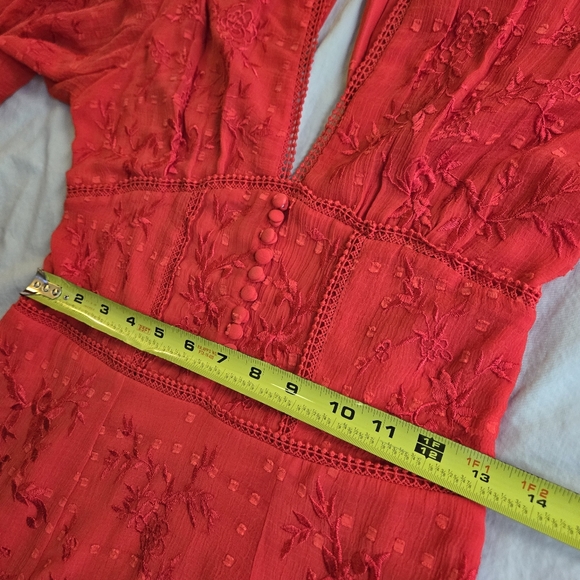 ALL SAINTS ❤️ Aspen Embroidered Maxi Dress sz 0 - like new! - Picture 12 of 16